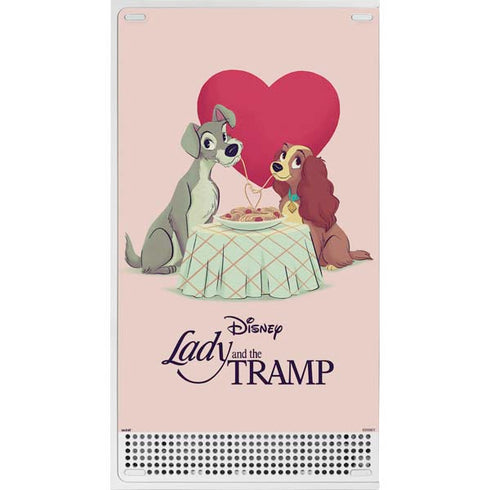 Disney Lady & The Tramp Spaghetti Dinner Xbox Series S Console Skin