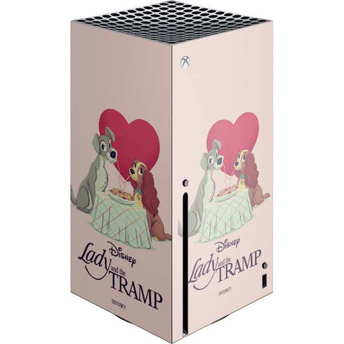 Disney Lady & The Tramp Spaghetti Dinner Xbox Series X Console Skin
