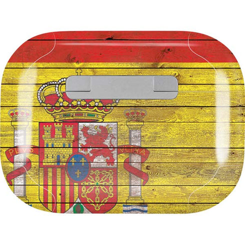 Spain Flag Dark Wood Apple AirPods Pro Skin