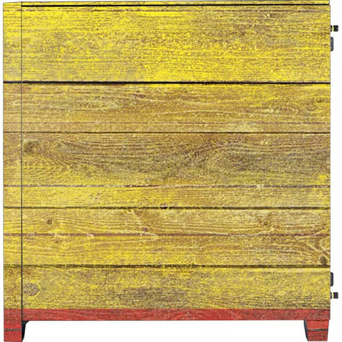 Spain Flag Dark Wood Corsair 4000D Tempered Glass Mid-Tower ATX Case Skin