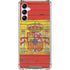 Spain Flag Dark Wood Galaxy A14 5G Clear Case