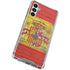 Spain Flag Dark Wood Galaxy A14 5G Clear Case