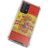 Spain Flag Dark Wood Galaxy A72 5G Clear Case