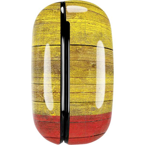 Spain Flag Dark Wood Galaxy Buds Live Skin