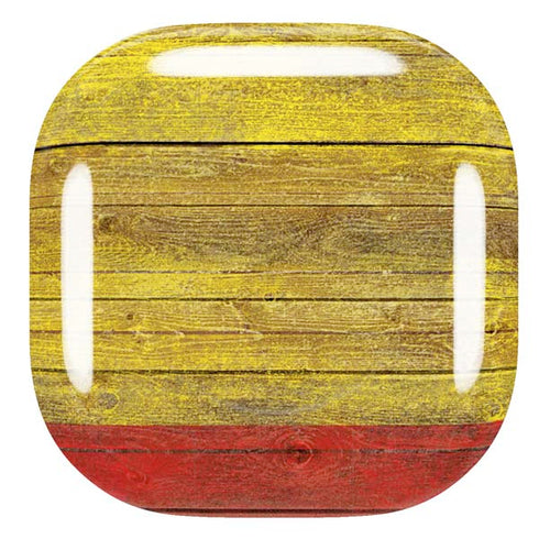 Spain Flag Dark Wood Galaxy Buds Pro Skin