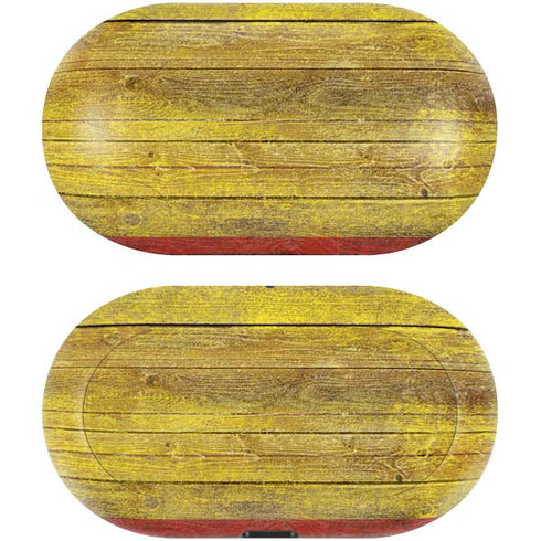 Spain Flag Dark Wood Galaxy Buds Skin