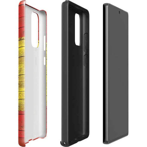 Spain Flag Dark Wood Galaxy Note20 5G Pro Case