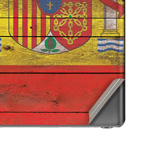 Spain Flag Dark Wood Galaxy Note20 5G Skin