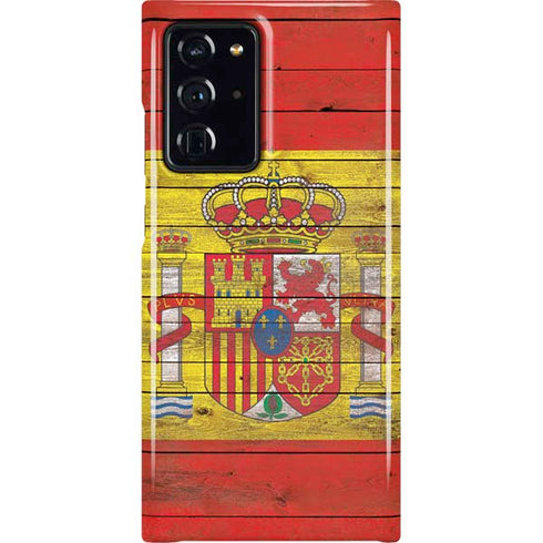 Spain Flag Dark Wood Galaxy Note20 Ultra 5G Lite Case