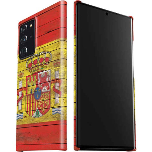 Spain Flag Dark Wood Galaxy Note20 Ultra 5G Lite Case