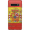 Spain Flag Dark Wood Galaxy S10 Skin