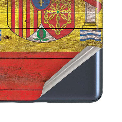 Spain Flag Dark Wood Galaxy S20 Fan Edition Skin