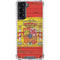 Spain Flag Dark Wood Galaxy S21 5G Clear Case