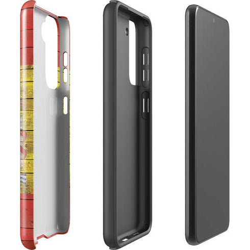 Spain Flag Dark Wood Galaxy S21 5G Pro Case