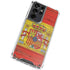 Spain Flag Dark Wood Galaxy S21 Ultra 5G Clear Case