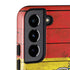 Spain Flag Dark Wood Galaxy S22 Pro Case
