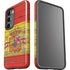 Spain Flag Dark Wood Galaxy S23 Plus Pro Case