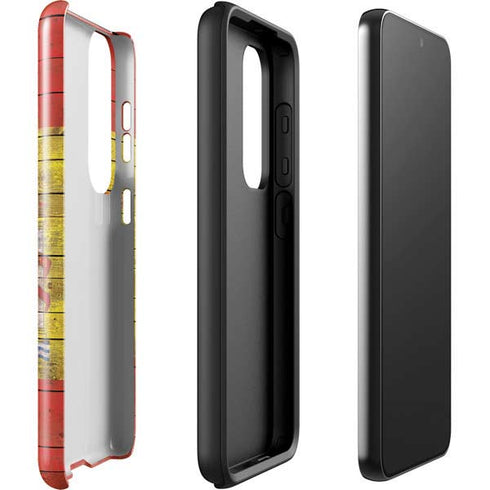 Spain Flag Dark Wood Galaxy S23 Pro Case