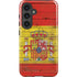 Spain Flag Dark Wood Galaxy S24 Plus Impact Case