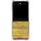 Spain Flag Dark Wood Galaxy Z Flip5 5G Clear Case