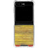 Spain Flag Dark Wood Galaxy Z Flip5 5G Clear Case
