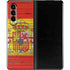 Spain Flag Dark Wood Galaxy Z Fold3 5G Skin
