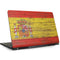 Spain Flag Dark Wood Dell Inspiron Skin