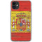 Spain Flag Dark Wood iPhone 11 Clear Case
