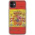 Spain Flag Dark Wood iPhone 11 Clear Case