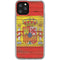 Spain Flag Dark Wood iPhone 11 Pro Clear Case