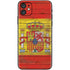 Spain Flag Dark Wood iPhone 11 Skin