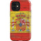 Spain Flag Dark Wood iPhone 12 Mini Impact Case