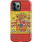 Spain Flag Dark Wood iPhone 12 Pro Impact Case