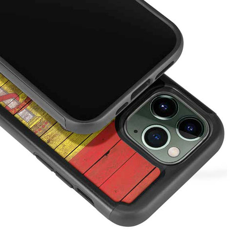 Spain Flag Dark Wood iPhone 13 Pro Cargo Case