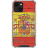 Spain Flag Dark Wood iPhone 14 Clear Case