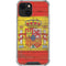 Spain Flag Dark Wood iPhone 15 Plus Clear Case
