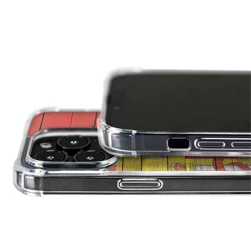 Spain Flag Dark Wood iPhone 15 Pro MagSafe Case