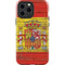 Spain Flag Dark Wood iPhone 14 Pro Max Impact Case