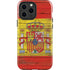 Spain Flag Dark Wood iPhone 15 Pro Max Impact Case