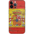 Spain Flag Dark Wood iPhone 14 Pro Max Skin