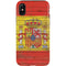 Spain Flag Dark Wood iPhone X Pro Case
