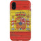 Spain Flag Dark Wood iPhone XR Pro Case