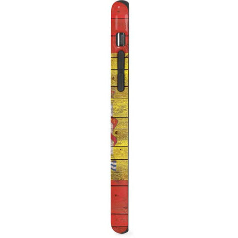Spain Flag Dark Wood iPhone XS Pro Case