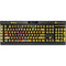 Spain Flag Dark Wood K95 RGB PLATINUM Mechanical Gaming Keyboard Skin
