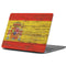 Spain Flag Dark Wood Apple MacBook Pro 13-inch Skin