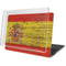 Spain Flag Dark Wood MacBook Pro 16in (2019-20) Case plus Skin
