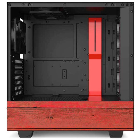 Spain Flag Dark Wood NZXT H510 Compact ATX Mid-Tower Case Skin