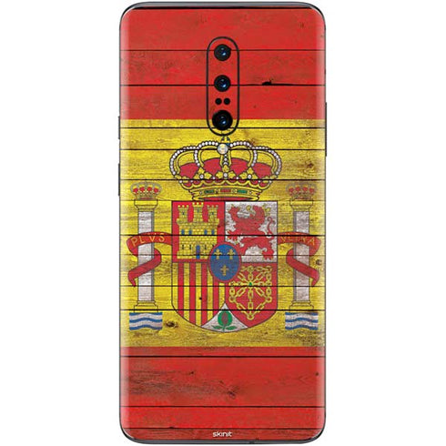 Spain Flag Dark Wood OnePlus 7 Pro Skin