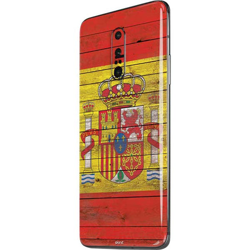 Spain Flag Dark Wood OnePlus 7 Pro Skin