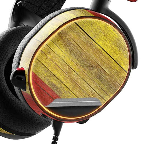 Spain Flag Dark Wood SteelSeries Arctis 3 Skin
